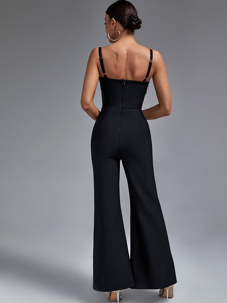 Wide Leg Party Jumpsuit - Whiicka