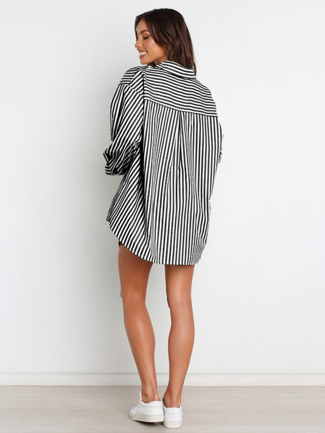 Striped Shirt and Shorts Set