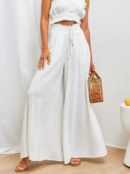 Casual wide-leg loose trousers