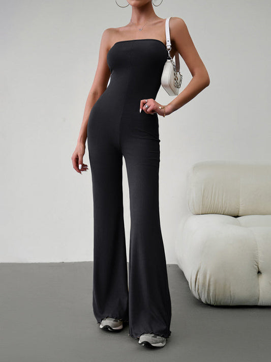 Slim Sexy Drawstring Back Jumpsuit