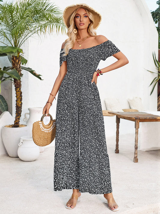 Women's floral print jumpsuit