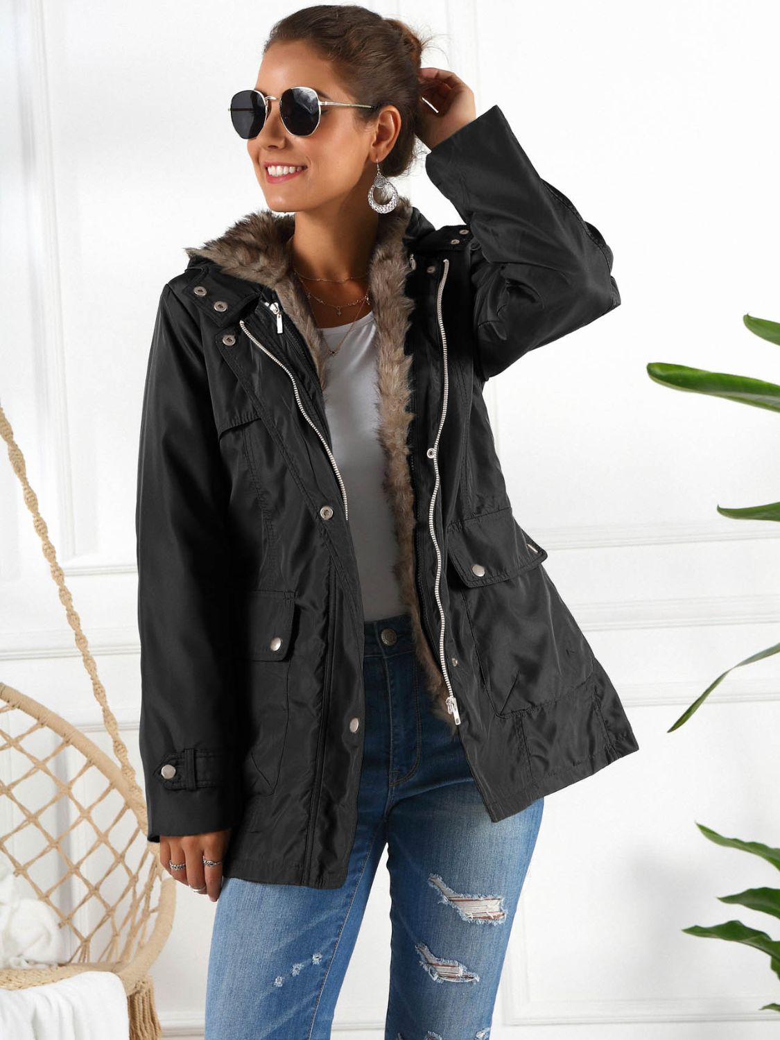 Three-Way Wear Hooded Jacket - Whiicka