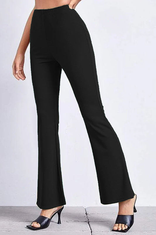 High Rise Flare Pants - Whiicka